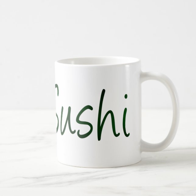 De Café Caneca Eu Amo Sushi (Direita)