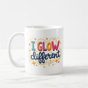 De Café Caneca 'Eu Brilho Diferente Confiança Colorida'