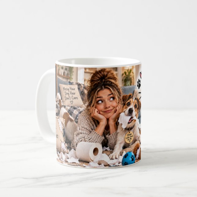 De Café Caneca Eu Era Normal Até Ter um Cachorro (Frente Esquerda)