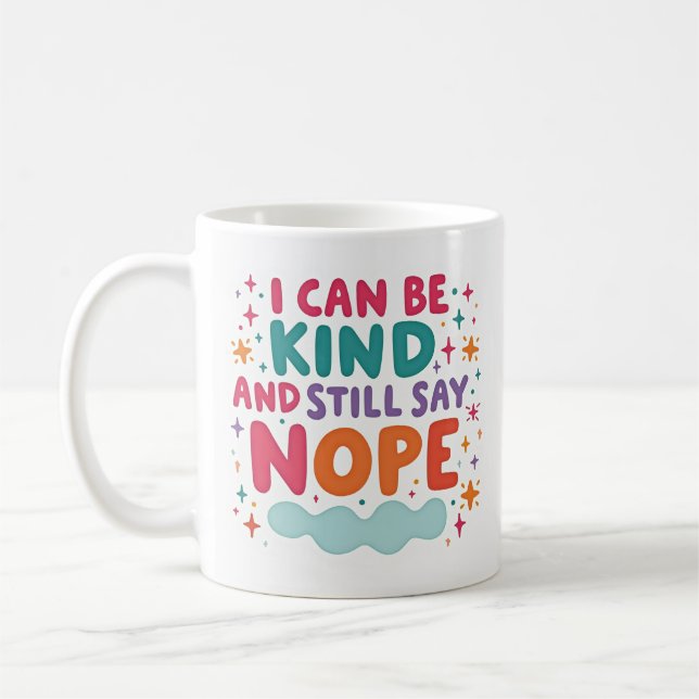 De Café Caneca Eu Posso Ser Gentil e Ainda Dizer Não Limit (Esquerda)