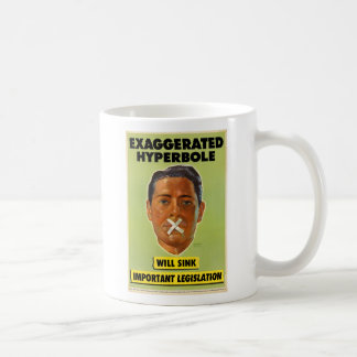 De Café Caneca exagerado da hipérbole