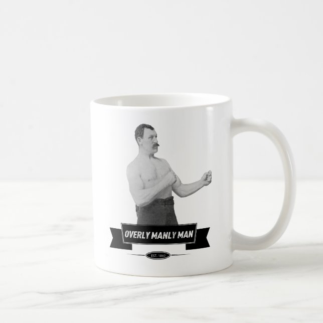 De Café Caneca excedente viril do homem (Direita)
