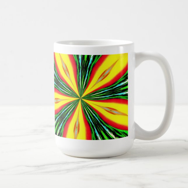 De Café Caneca exótica da flor (Direita)