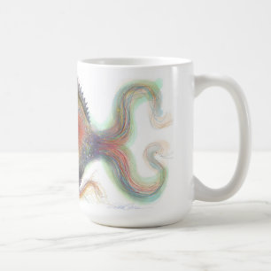 De Café Caneca extravagante dos peixes da fantasia