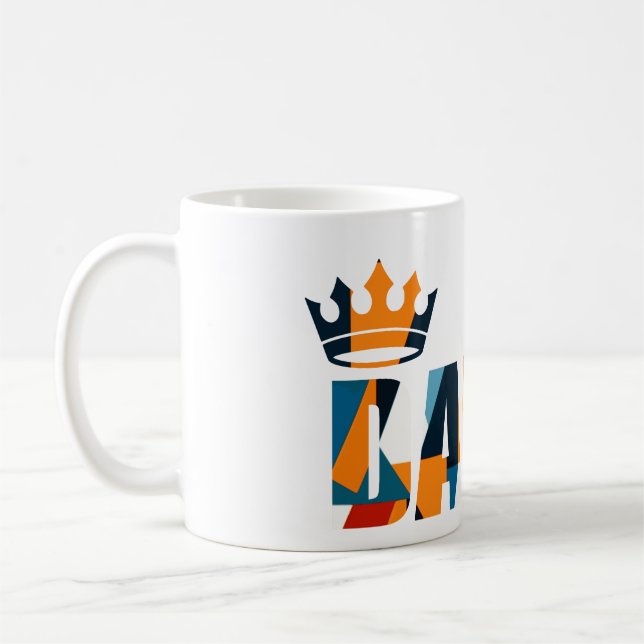 De Café Caneca Família Daddy King - Padrões Geométricos Ba (Esquerda)