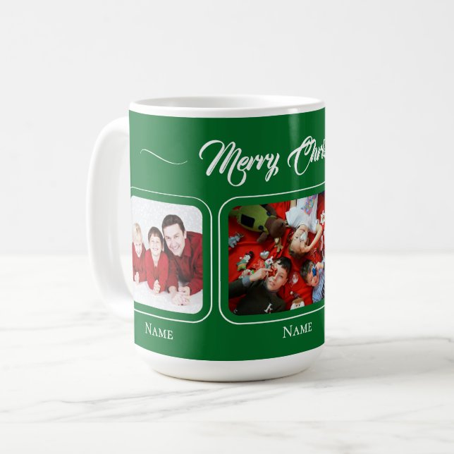 De Café Caneca Família Verde Natal (Frente Esquerda)