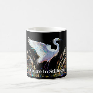 De Café Caneca Fantasia da Garça "Graça na Serenidade"