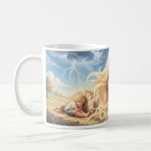 De Café Caneca Fantasia Tempestade Dourada do Amor da Infâ
