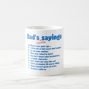 De Café Caneca favorita dos provérbios dos pais