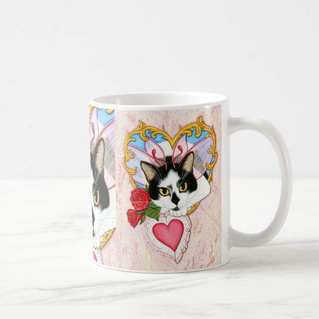 De Café Caneca feericamente da arte da fantasia do gato do (Direita)