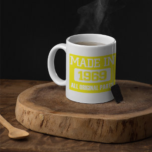 De Café Caneca Feita Em 1969 Todas as Peças Originais