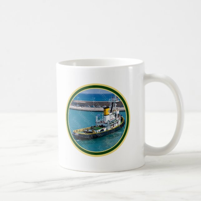 De Café Caneca feita sob encomenda do barco do reboque (Direita)