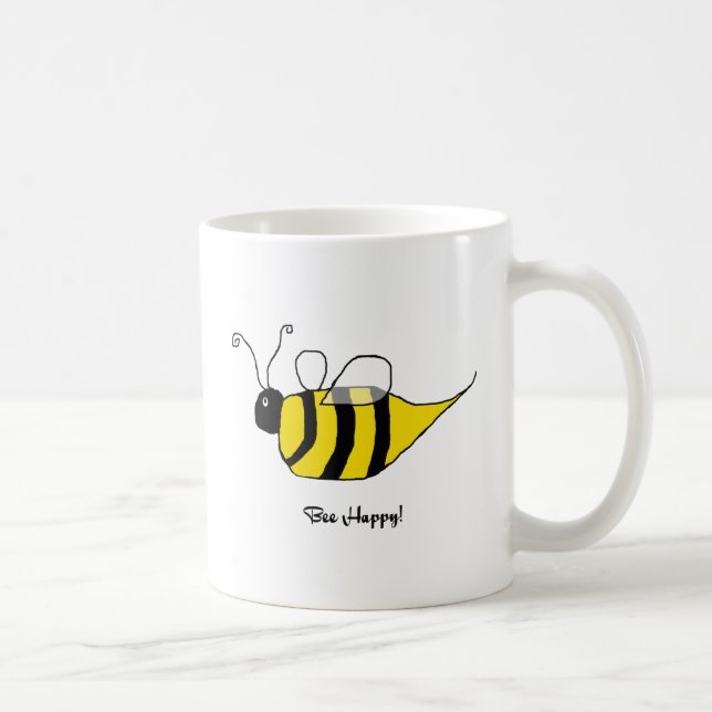 De Café Caneca feliz da abelha (Direita)