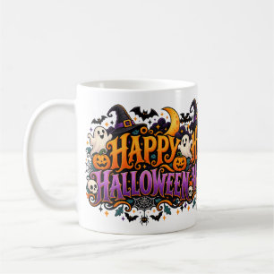 De Café Caneca Feliz Dia das Bruxas Fantasmas Caveiras e A