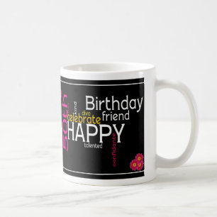 De Café Caneca feliz do aniversário da diva 50th