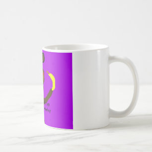 De Café caneca feliz do macaco