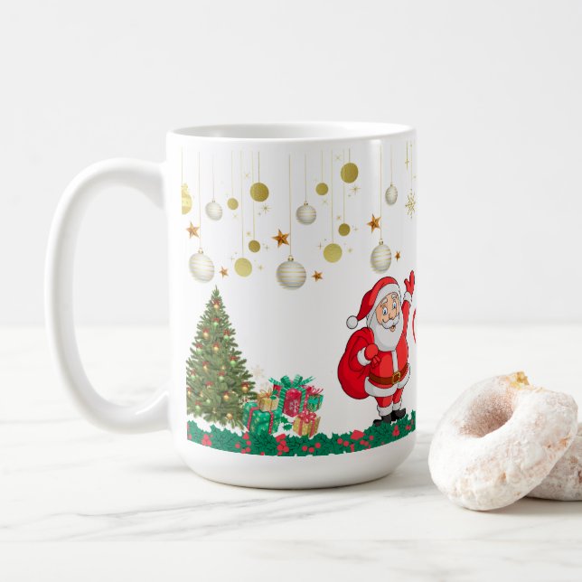 De Café Caneca Feliz Natal & Ano Novo (Com Donut)