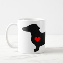 De Café Caneca fêmea do querido do Dachshund