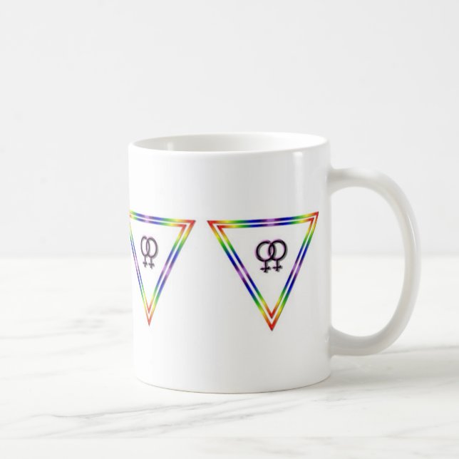 De Café caneca fêmea do triângulo (Direita)