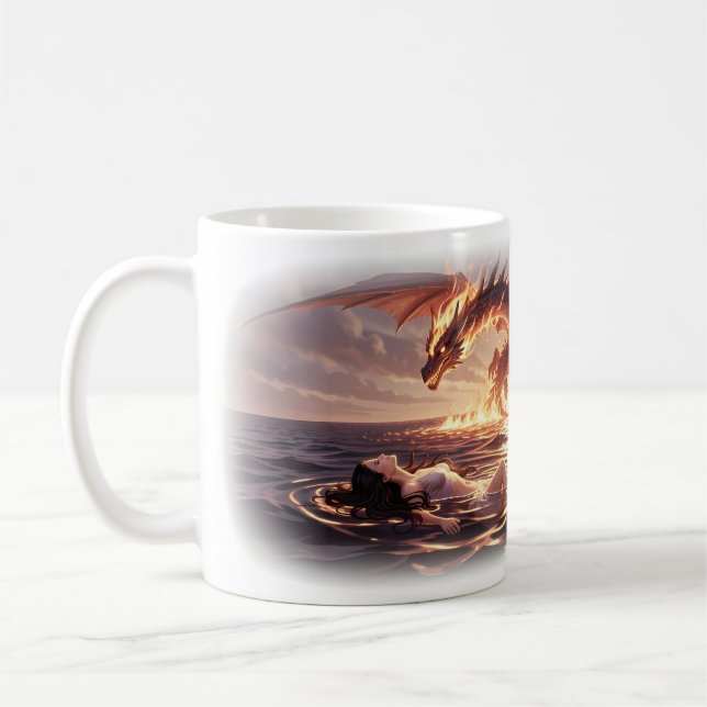 De Café Caneca Fire Dragon Ocean Rebirth Dreamscape (Esquerda)