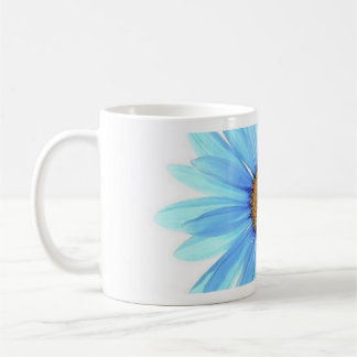 De Café caneca flor azul