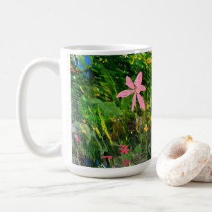 De Café Caneca Flor Rosa