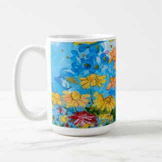 De Café caneca floral