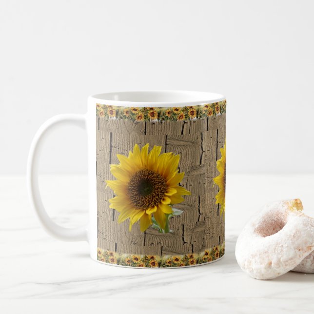 De Café Caneca Floral (Com Donut)