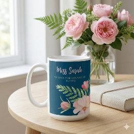 De Café Caneca Floral Agradeço Por Me Ajudar A Florescer