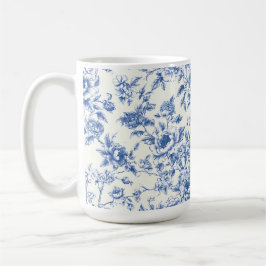 De Café Caneca Floral Azul Chinoiserie