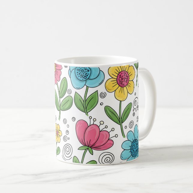 De Café Caneca Floral Bloom & Sip  (Frente Esquerda)