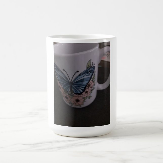 De Café caneca floral borboleta (Centro)