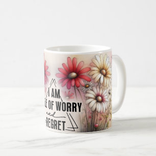 De Café Caneca Floral Citações Positivas