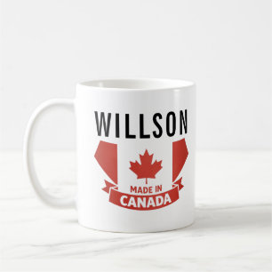 De Café Caneca Floral do Dia do Canadá Canadá Fofo