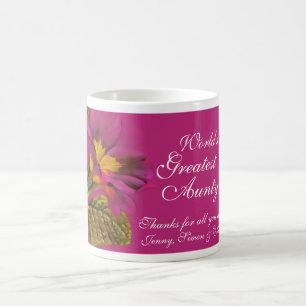 De Café Caneca floral do grande Aunty mundo" da arte do
