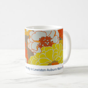 De Café Caneca floral do LA do museu
