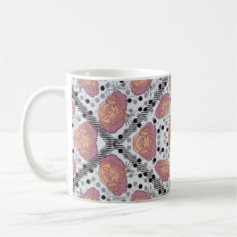 De Café Caneca floral elegante