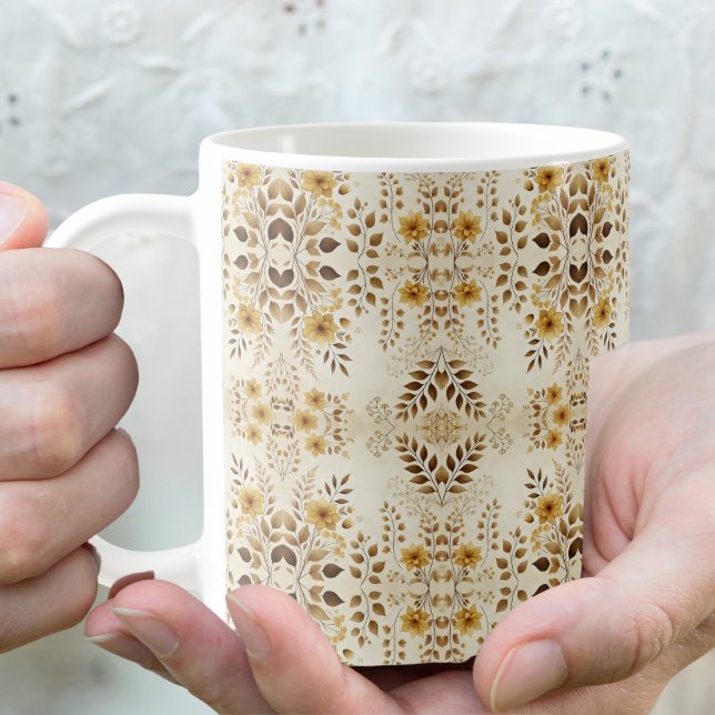 De Café Caneca Floral Estilo Fazenda (Criador carregado)