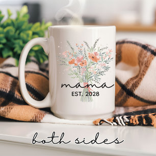 De Café Caneca Floral Mamãe, Presente Personalizado do Dia