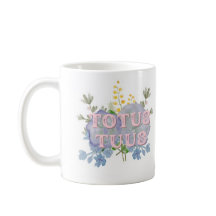 Caneca Floral Mariana Católica Totus Tuus
