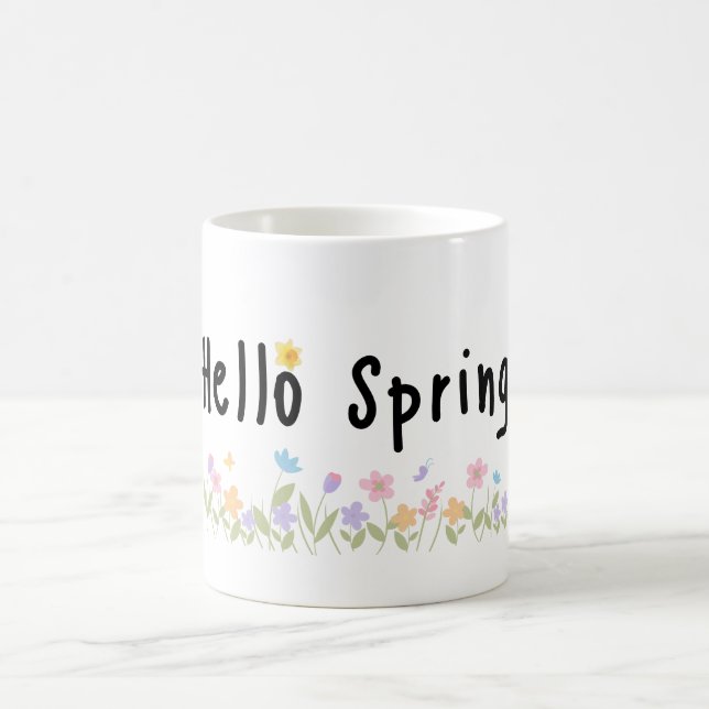 De Café Caneca Floral Olá Primavera (Centro)