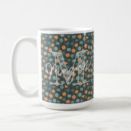 De Café Caneca Floral Personalizada Desenhada à Mão