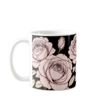 Caneca Floral Rosa Blush