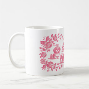 De Café Caneca Floral Shih Tzu Elegante – Cachorro Vintage