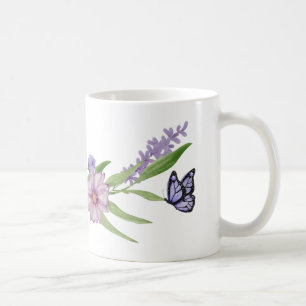 De Café Caneca Flores e Borboletas