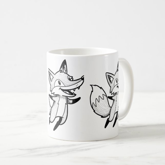 De Café Caneca Floresta Raposa (Frente Esquerda)