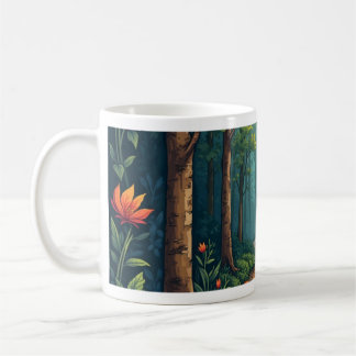 De Café caneca florestal