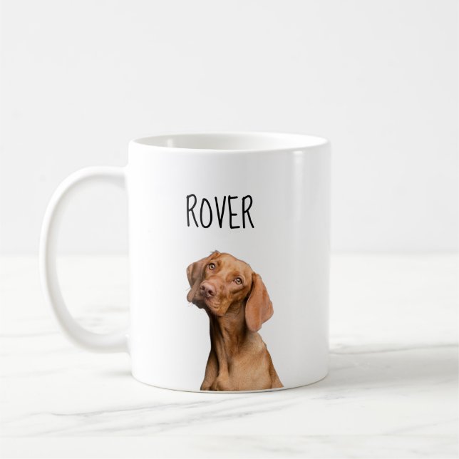 De Café Caneca Fofa com Foto do Cachorro e Nome (Esquerda)
