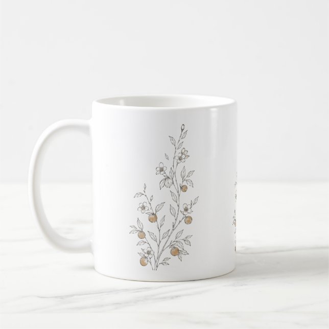 De Café Caneca Folhas e Frutas (Esquerda)