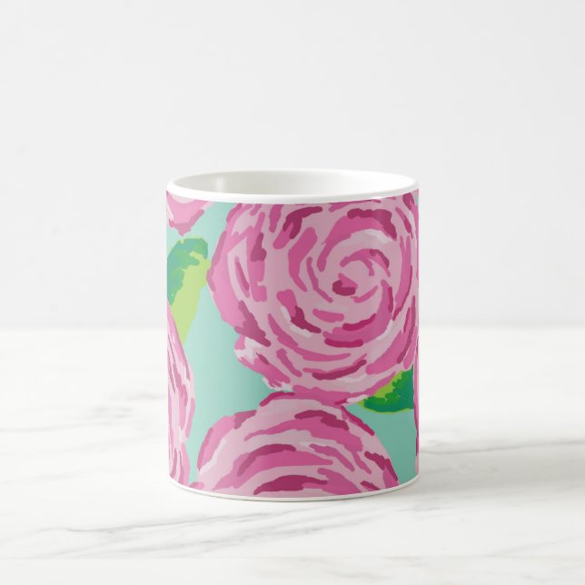 De Café Caneca formal do impressão floral (Centro)